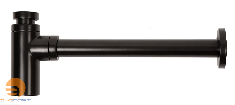 Сифон латунный 11/4 отвод 300 мм Черный Arrowhead